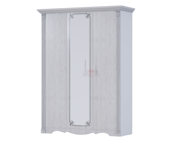 Шкаф 3-х дверный для одежды и белья Ольга 1Н