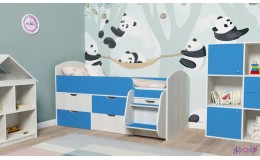 Детская кровать-чердак Малыш-7, ясень-белое дерево