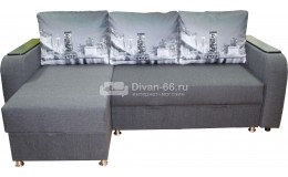 Угловой диван Эко 21 с полками