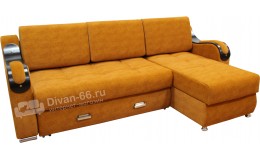 Угловой диван Эко 27 (Металлокаркас) тройной раскладки (Каспер 8)
