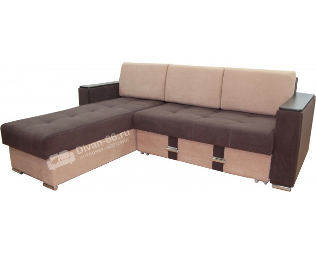 Угловой диван Эко 30 (Металлокаркас) тройной раскладки 