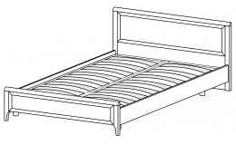 Кровать КР-2023 (1,6х2,0)