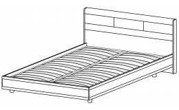 Кровать КР-2803 (1,6х2,0)