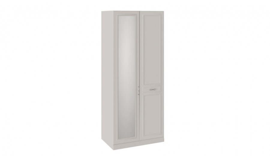 Шкаф для одежды с 1 глухой и 1 зеркальной дверью правый с опорой «Сабрина» (Кашемир)