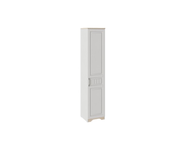 Шкаф для белья с глухой дверью правый «Тоскана» (Белый Жемчуг/Гикори Джексон)