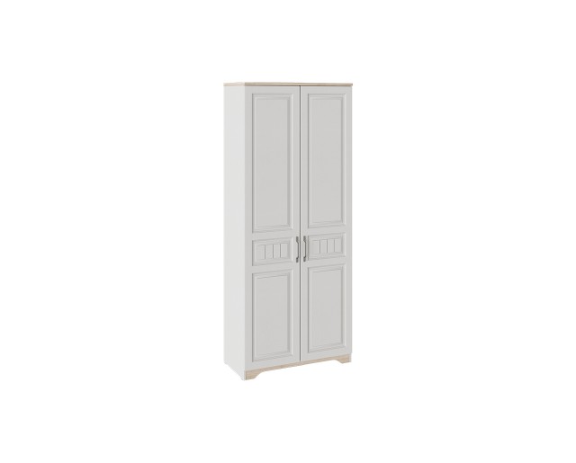 Шкаф для одежды с глухими дверями «Тоскана» (Белый Жемчуг/Гикори Джексон)